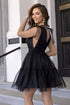 'Sienna' V-Neck Shoulder Mesh Dress - Celes Fashion